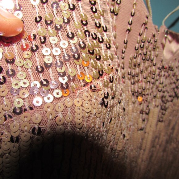 WHBM Strappy Sequin Shift Dress - Picture 10 of 16